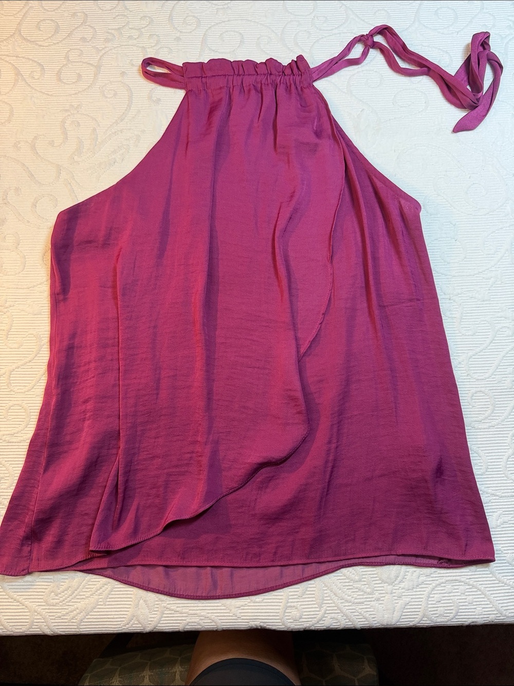 Naked Zebra Magenta Halter Tank